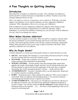 A Few Thoughts on Quitting Smoking
