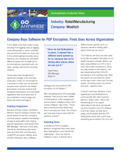 Company Buys Software for PGP Encryption, Finds Uses Across