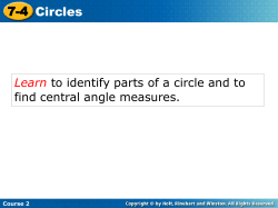 7-4 Circles