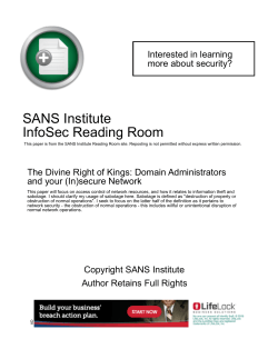 The Divine Right of Kings: Domain Administrators