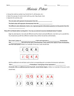 Meiosis Poker