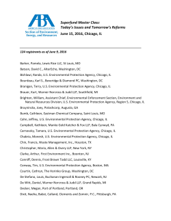 List of Registrants - American Bar Association