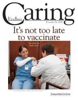 Caring Headlines - It`s not too late to vaccinate