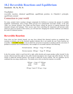 Reversible Reaction