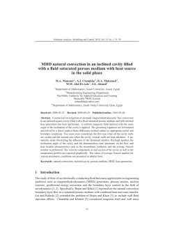 MHD natural convection in an inclined cavity filled with a fluid