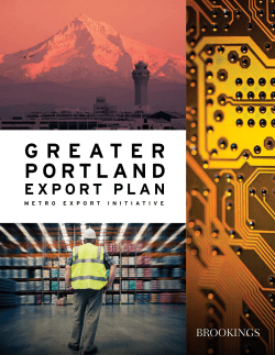Greater Portland Export Plan - The City of Portland, Oregon