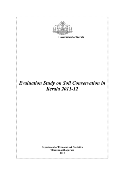 Evaluation Study on Soil Conservation in Kerala