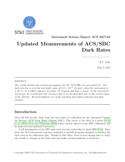 Updated Measurements of ACS/SBC Dark Rates