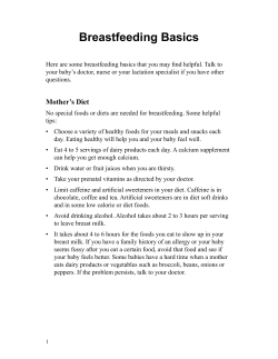 Breastfeeding Basics - Spanish - Health Information Translations