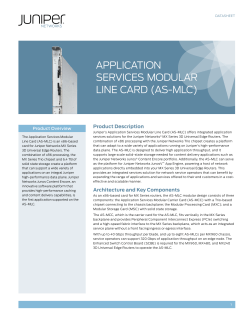 Application Services Modular Line Card (AS-MLC)