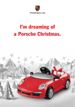 I`m dreaming of a Porsche Christmas.