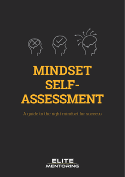 Mindset self- AssessMent