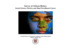 Geography of Africa - Loudoun County Public Schools
