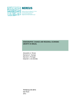 demographic change and regional economic growth in brazil