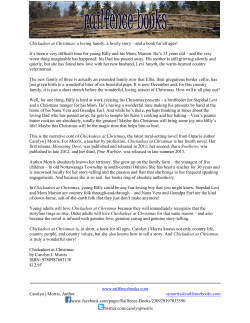 Press Release for Chickadee at Christmas