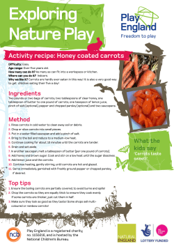 Honey coated carrots