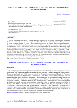 evolution of generic competitive strategies and the
