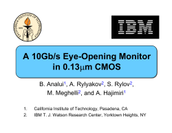 A 10Gb/s Eye-Opening Monitor in 0.13&mu;m CMOS