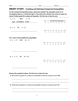 Inequality Test Review Sheet Q