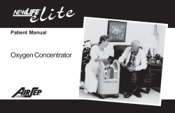 Airsep Elite Owners Manual - Oxygen Plus Concentrators