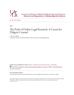 The Perils of Online Legal Research