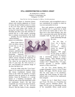 Reappraising Ulysses S - Cognitive Technologies, Inc.