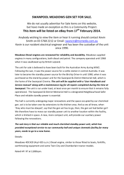 SWANPOOL MEADOWS GEN SET FOR SALE. This item will be