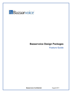 Bazaarvoice Design Packages