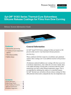 Syl-Off&reg; 91XX Series Thermal-Cure Solventless