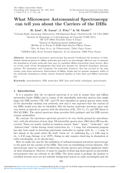 What Microwave Astronomical Spectroscopy can tell you about the