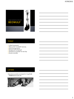 beowulf - UNBC Blogs
