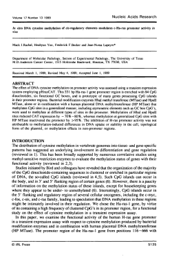 In vitro DNA cytosine roethytation of cis