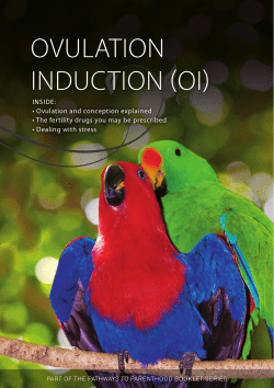 OvulatiOn inductiOn (Oi)