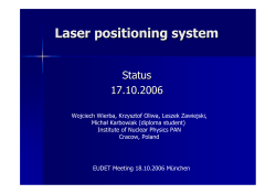 Laser positioning system