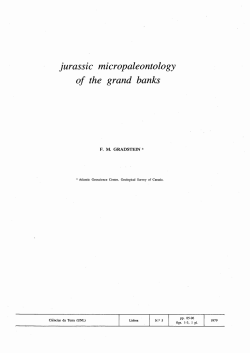 jurassic micropaleontology of the grand banks