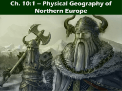 Ch. 10:1 &ndash; Physical Geography of Northern Europe