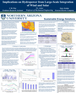 Implications on Hydropower from Large