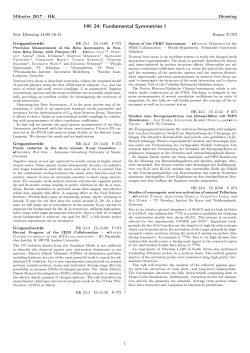 HK 24.1–24.6 - DPG