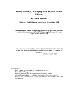 - Andr&eacute; Michaux