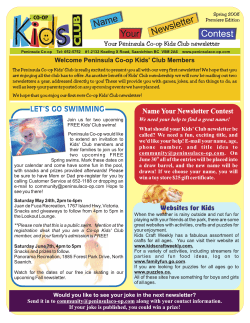 21988Kids Club Newsletter Spr... - Peninsula Co-op