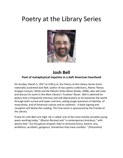 Poetry at the Library Series - Concord Free Public Library