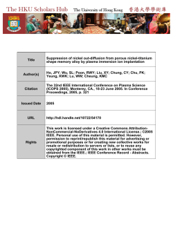 Title Suppression of nickel out-diffusion from porous nickel