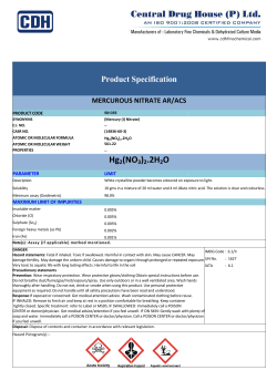 Hg2(NO3)2.2H2O - CDH Fine Chemicals