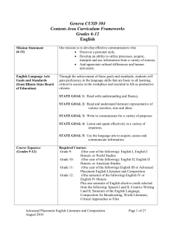 AP English Literature and Composition