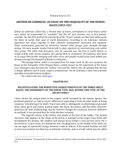 arthur de gobineau, an essay on the inequality of the human races