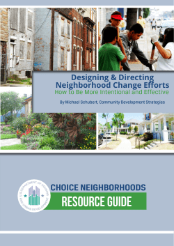 Choice Neighborhoods Resource Guide