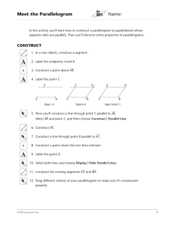 Meet the Parallelogram Name:
