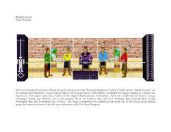 Brandon Lazore Mural Proposal Above is Onondaga Nation artist