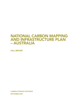 National Carbon Mapping and Infrastructure Plan