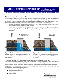 Drainage Water Management Field Day